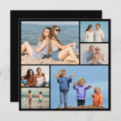 Erstellen Sie Ihre eigene 6 FotoCollage Mitteilungskarte (Vorne/Hinten)
