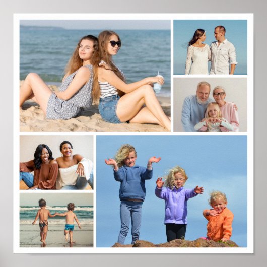 Erstellen Sie Ihre eigene 6 FotoCollage Poster (Vorne)