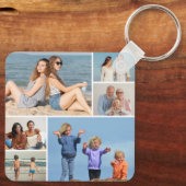 Erstellen Sie Ihre eigene 6 FotoCollage Schlüsselanhänger (Rückseite)