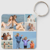 Erstellen Sie Ihre eigene 6 FotoCollage Schlüsselanhänger (Rückseite)