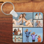 Erstellen Sie Ihre eigene 6 FotoCollage Schlüsselanhänger (Vorderseite)