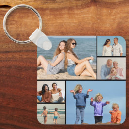 Erstellen Sie Ihre eigene 6 FotoCollage Schlüsselanhänger
