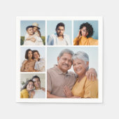 Erstellen Sie Ihre eigene 6 FotoCollage Serviette (Vorderseite)