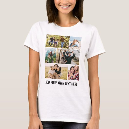Erstellen Sie Ihre eigene 6 FotoCollage T-Shirt (Vorderseite)