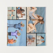 Erstellen Sie Ihre eigene 6 FotoCollage Wandteppich (Vorderseite (Horizontal))