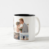 Erstellen Sie Ihre eigene 6 FotoCollage Zweifarbige Tasse (VorderseiteRechts)