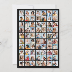 Erstellen Sie Ihre eigene 70-Foto-Collage  Einladung