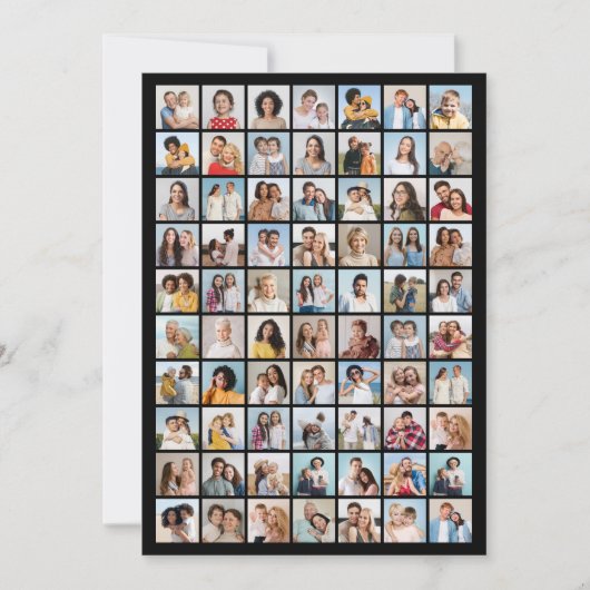 Erstellen Sie Ihre eigene 70 FotoCollage Einladung (Vorderseite)