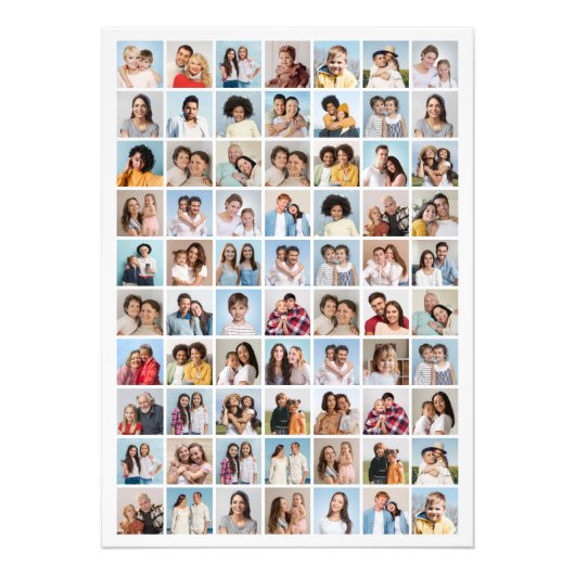 Erstellen Sie Ihre eigene 70 FotoCollage Fotodruck (Vorne)