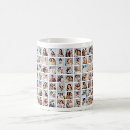 Erstellen Sie Ihre eigene 70 FotoCollage Kaffeetasse (Mittel)