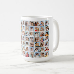 Erstellen Sie Ihre eigene 70 FotoCollage Kaffeetasse