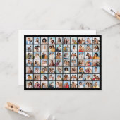 Erstellen Sie Ihre eigene 70 FotoCollage Karte (Vorderseite/Rückseite Beispiel)