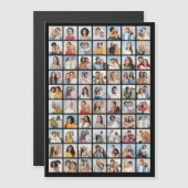 Erstellen Sie Ihre eigene 70 Fotocollage Magnetkar Magnetkarte (Vorne/Hinten)