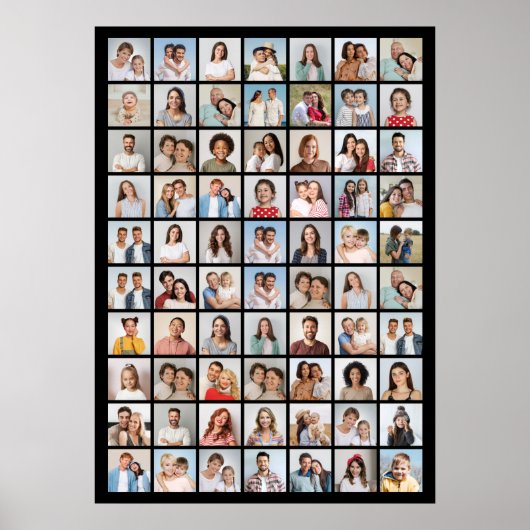 Erstellen Sie Ihre eigene 70 FotoCollage Poster (Vorne)