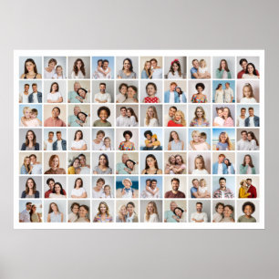 Erstellen Sie Ihre eigene 70 FotoCollage Poster