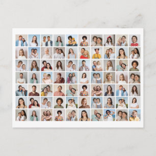 Erstellen Sie Ihre eigene 70 FotoCollage Postkarte
