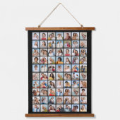 Erstellen Sie Ihre eigene 70 FotoCollage Wandteppich Mit Holzrahmen (Vorderseite)