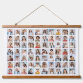 Erstellen Sie Ihre eigene 70 FotoCollage Wandteppich Mit Holzrahmen (Vorne)