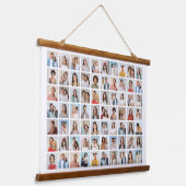 Erstellen Sie Ihre eigene 70 FotoCollage Wandteppich Mit Holzrahmen (Gewinkelt)