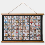 Erstellen Sie Ihre eigene 70 FotoCollage Wandteppich Mit Holzrahmen (Vorne)