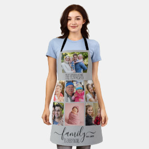Erstellen Sie Ihre eigene 7-Foto-Collage Familienn Schürze