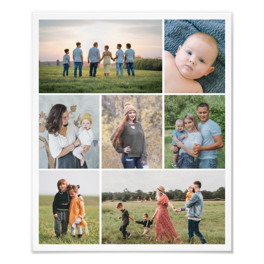 Erstellen Sie Ihre eigene 7 Foto Collage Foto Erwe (Vorne)