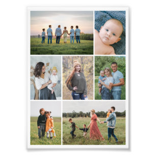 Erstellen Sie Ihre eigene 7-Foto-Collage-Fotovergr Fotodruck