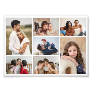 Erstellen Sie Ihre eigene 7-Foto-Collage-Fotovergr Fotodruck