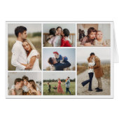 Erstellen Sie Ihre eigene 7 Foto Collage Grußkarte (Vorderseite (Horizontal))