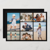 Erstellen Sie Ihre eigene 7 Foto Collage Grußkarte (Vorne/Hinten)