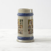 Erstellen Sie Ihre eigene 7-Foto-Hochzeitskollekti Bierglas (Mittel)