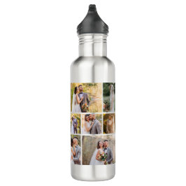 Erstellen Sie Ihre eigene 7-Foto-Hochzeitskollekti Edelstahlflasche