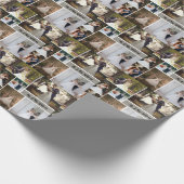 Erstellen Sie Ihre eigene 7-Foto-Hochzeitskollekti Geschenkpapier (Ecke)
