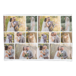 Erstellen Sie Ihre eigene 7-Foto-Hochzeitskollekti Kissenbezug