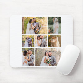 Erstellen Sie Ihre eigene 7-Foto-Hochzeitskollekti Mousepad