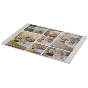 Erstellen Sie Ihre eigene 7-Foto-Hochzeitskollekti Schneidebrett