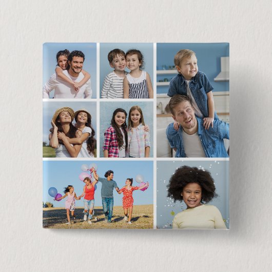 Erstellen Sie Ihre eigene 7 FotoCollage Button (Vorderseite)