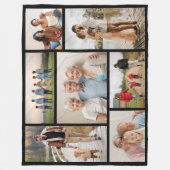 Erstellen Sie Ihre eigene 7 FotoCollage Fleecedecke (Vorderseite)