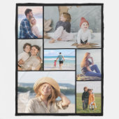 Erstellen Sie Ihre eigene 7 FotoCollage Fleecedecke (Vorderseite)