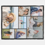 Erstellen Sie Ihre eigene 7 FotoCollage Fleecedecke (Vorderseite (Horizontal))