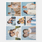 Erstellen Sie Ihre eigene 7 FotoCollage Fleecedecke (Vorderseite)