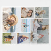 Erstellen Sie Ihre eigene 7 FotoCollage Fleecedecke (Vorderseite (Horizontal))