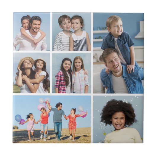 Erstellen Sie Ihre eigene 7 FotoCollage Fliese (Vorderseite)