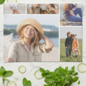Erstellen Sie Ihre eigene 7 FotoCollage Geschirrtuch (Gefaltet)