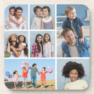 Erstellen Sie Ihre eigene 7 FotoCollage Getränkeuntersetzer