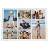 Erstellen Sie Ihre eigene 7 FotoCollage Große Geschenktüte (Vorderseite)