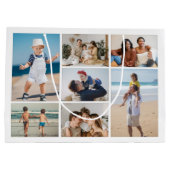 Erstellen Sie Ihre eigene 7 FotoCollage Große Geschenktüte (Rückseite)