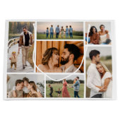 Erstellen Sie Ihre eigene 7 FotoCollage Große Geschenktüte (Vorderseite)