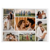 Erstellen Sie Ihre eigene 7 FotoCollage Große Geschenktüte (Rückseite)