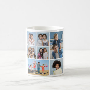 Erstellen Sie Ihre eigene 7 FotoCollage Kaffeetasse
